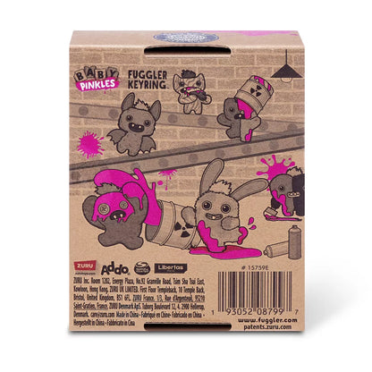 Fuggler Baby Pinkles Sasquoosh - 3.5 in Plush Keyring