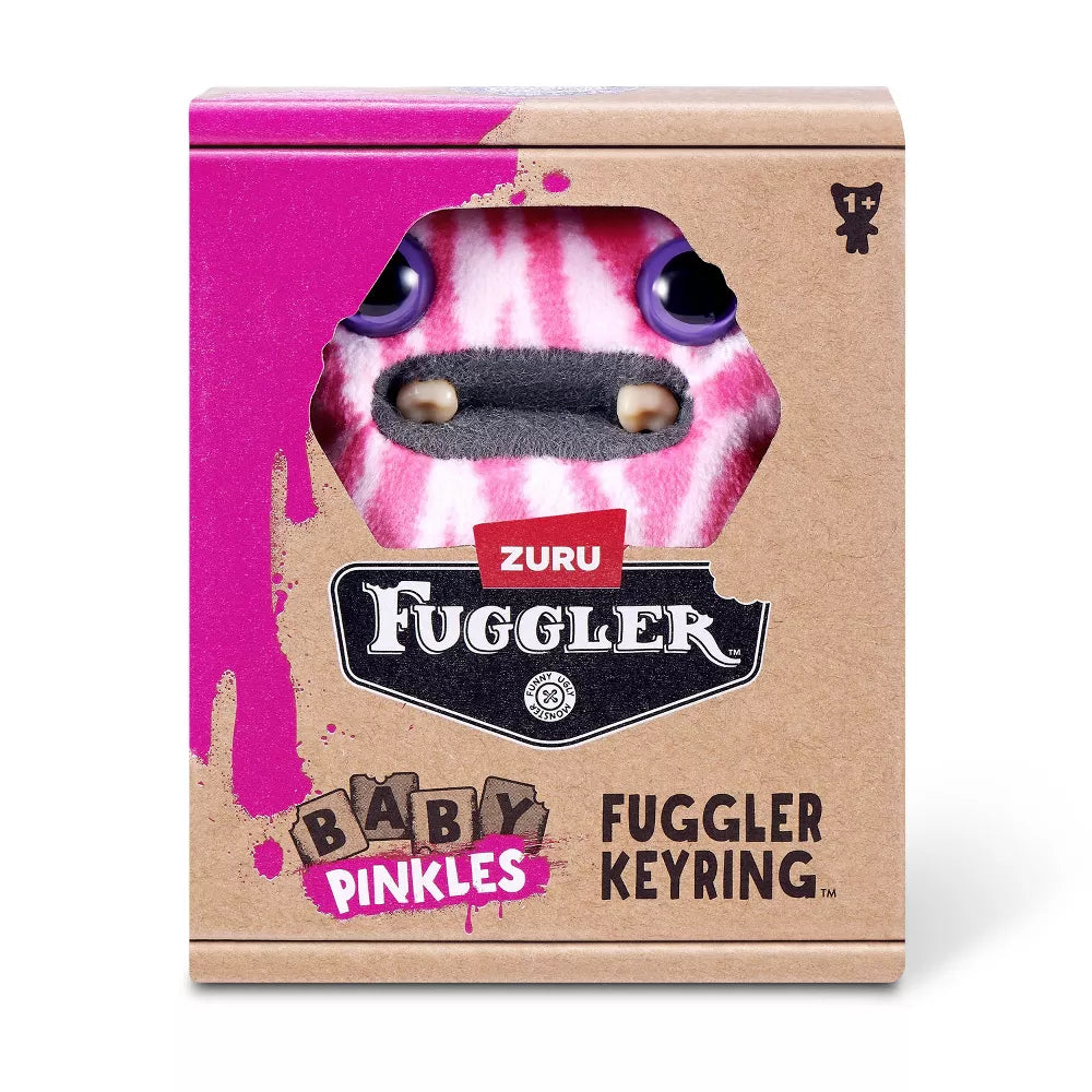 Fuggler Baby Pinkles Wide Eyed Weirdo - 3.5 in Plush Keyring