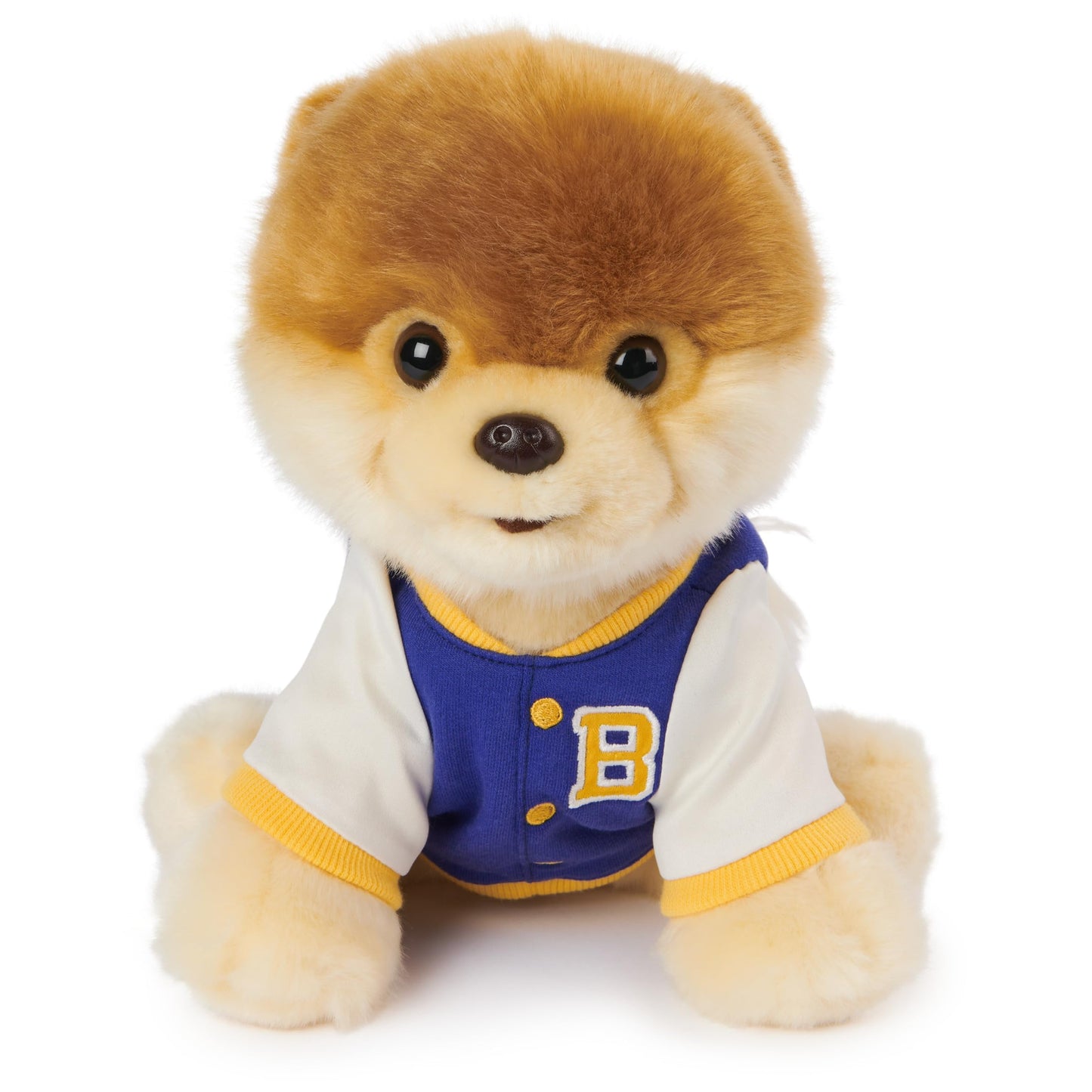 GUND Boo, The World’s Cutest Dog: Pomeranian Plush in Varsity Jacket