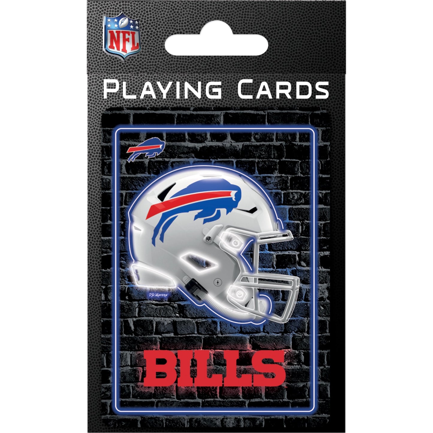 Masterpieces Officially Licensed NFL Buffalo Bills Neon-Styled Playing Cards - 54 Card Deck