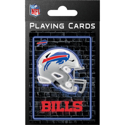 Masterpieces Officially Licensed NFL Buffalo Bills Neon-Styled Playing Cards - 54 Card Deck