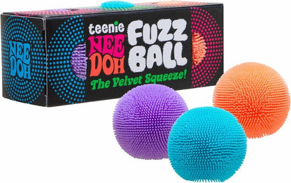 Schylling Teenie NeeDoh 3-pack Fuzz Balls - Teenie 1" Squish Toys