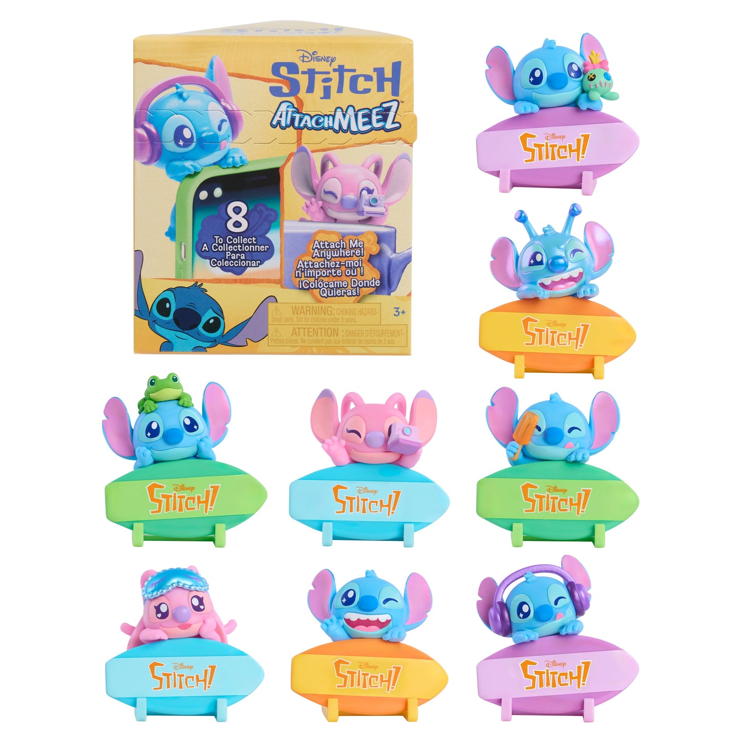 Just Play Disney Stitch Attachmeez Collectible Mini Figure Blind Box