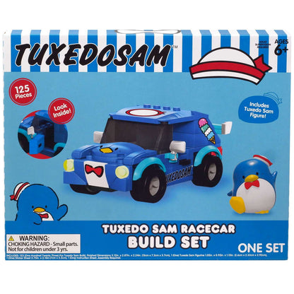 Sanrio Hello Kitty Tuxedo Sam Racecar Build Set & Figure - 125 pieces