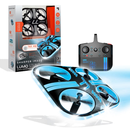 SHARPER IMAGE Lumo Stunt Remote Control LED Glow Drone