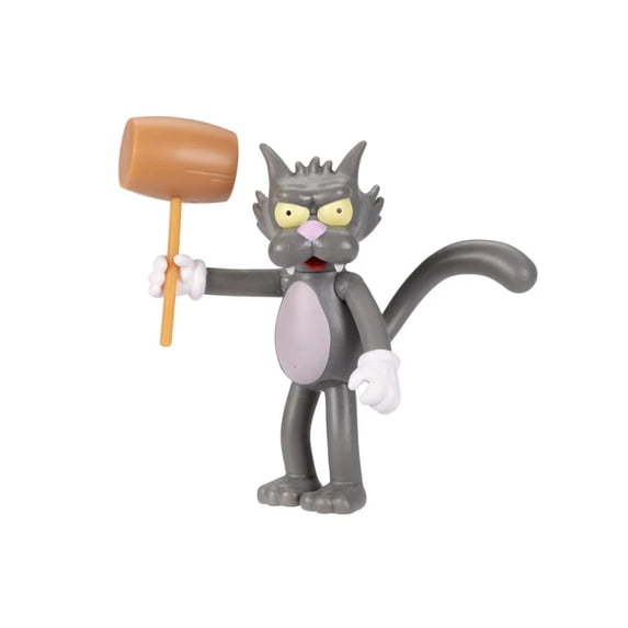 The Simpsons 2.5-inch Scaled Collectible Scratchy with Mallet Action Figure