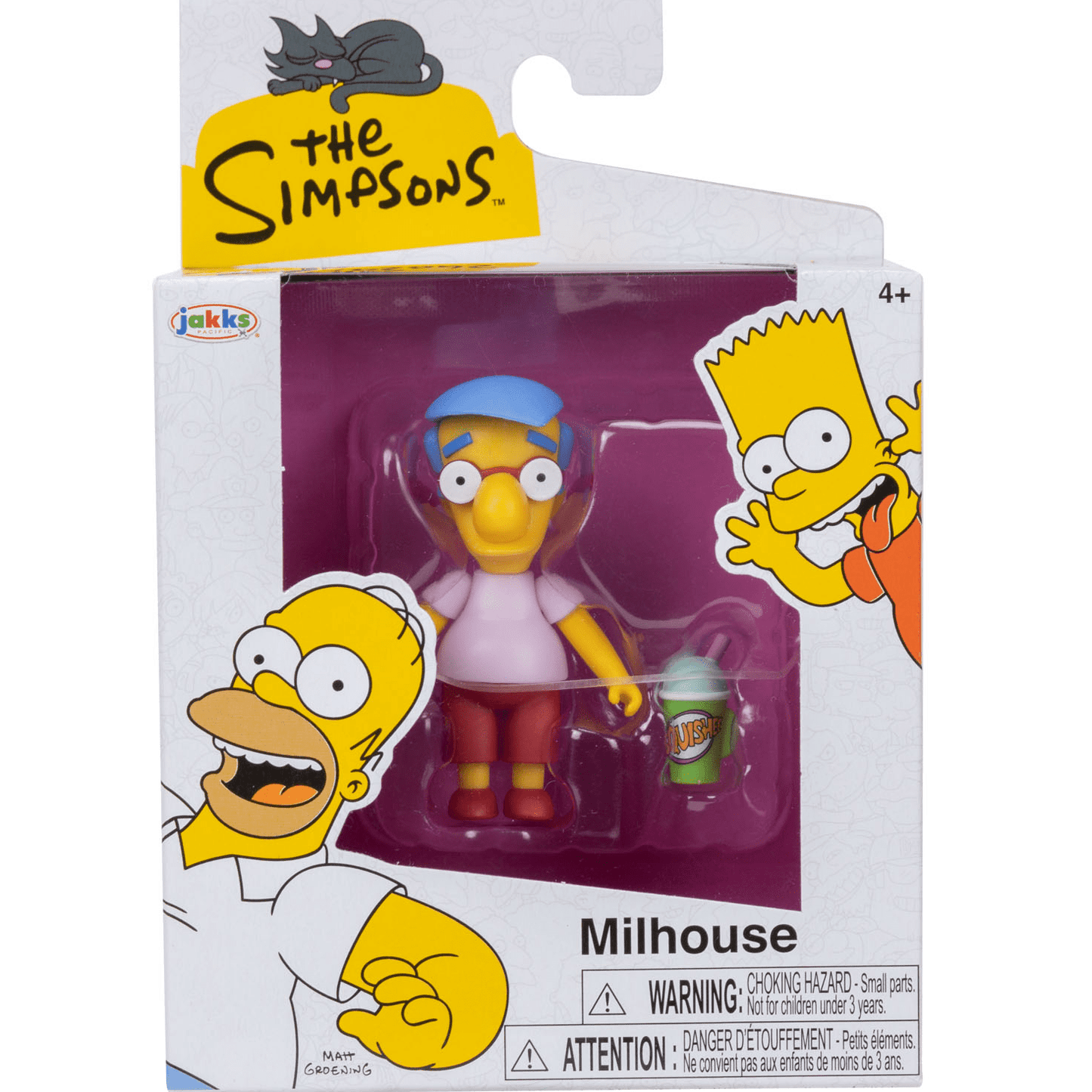The Simpsons 2.5-inch Scaled Collectible Millhouse with Squishee Drink Action Figure