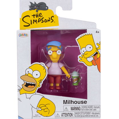 The Simpsons 2.5-inch Scaled Collectible Millhouse with Squishee Drink Action Figure