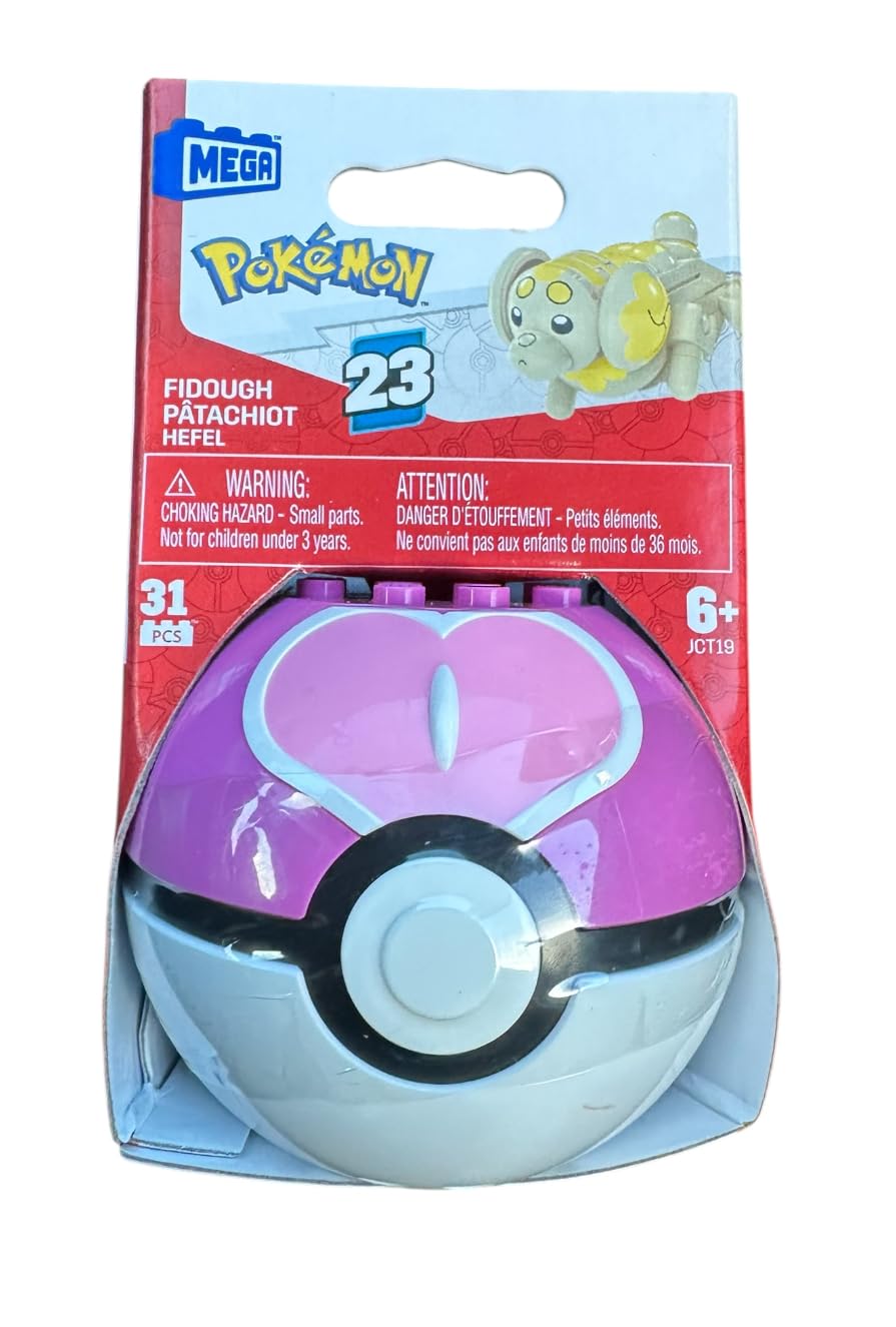 MEGA Pokémon Juguete de Construcción Pokébola Coleccionable Fidough