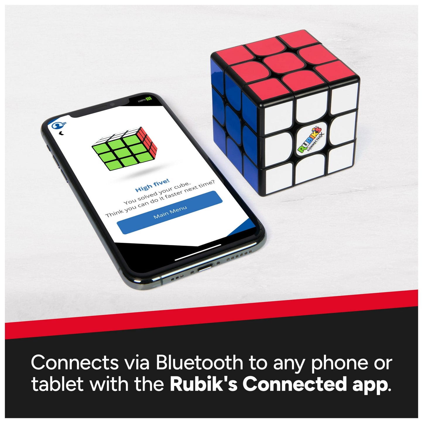 Rubiks Cube ConnectedX, Bluetooth Enabled 3x3 Classic Cube