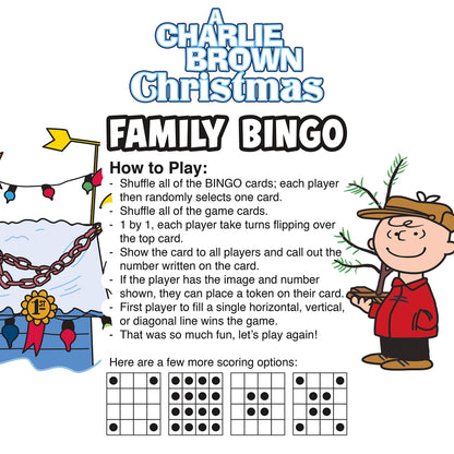 AQUARIUS - Peanuts Charlie Brown Christmas Family Bingo Game