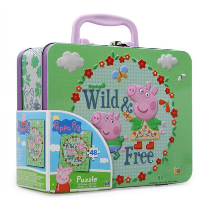 Peppa Pig 48pc Jigsaw Puzzle in Tin Lunch Box