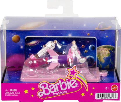 BarbieLand Toy Vehicle Playset with 1.5-inch Dolls and Rocket Inspired by Barbie The Movie
