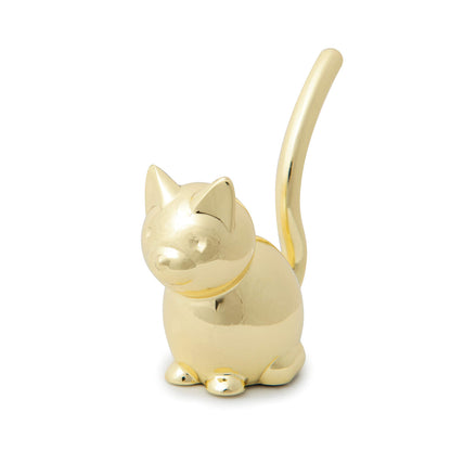 Umbra Zoola Cat Ring Metal Ring Holder Display for Jewelry, Brass