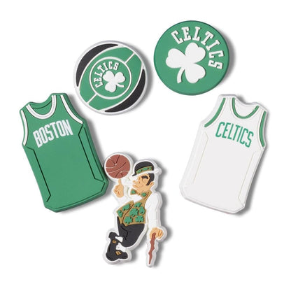 Crocs Jibbitz NBA Boston Celtics 5 Pack Shoe Charms | Jibbitz for Crocs