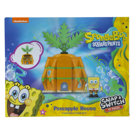 SpongeBob SquarePants Pineapple House Snap & Switch Construction Set, 97 pieces