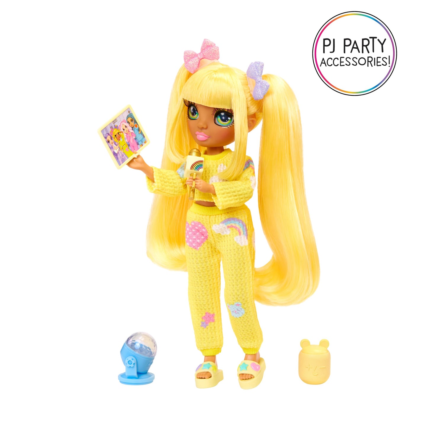 Rainbow High Jr High PJ Party - Sunny, Yellow 9-inch Posable Blonde Fashion Doll