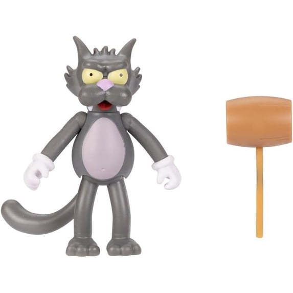 The Simpsons 2.5-inch Scaled Collectible Scratchy with Mallet Action Figure