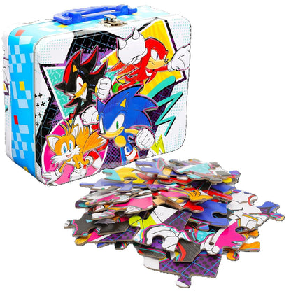 Sonic the Hedgehog 48-Piece Jigsaw Puzzle in Tin Lunch Box