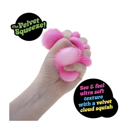 Schylling NeeDoh Fuzz Ball Flower Power Squishy Fidget, 1 Random Color