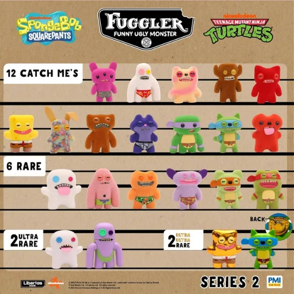 Fuggler Collectible Mystery Figure Series 2 Limited Edition Spongebob Squarepants and TMNT