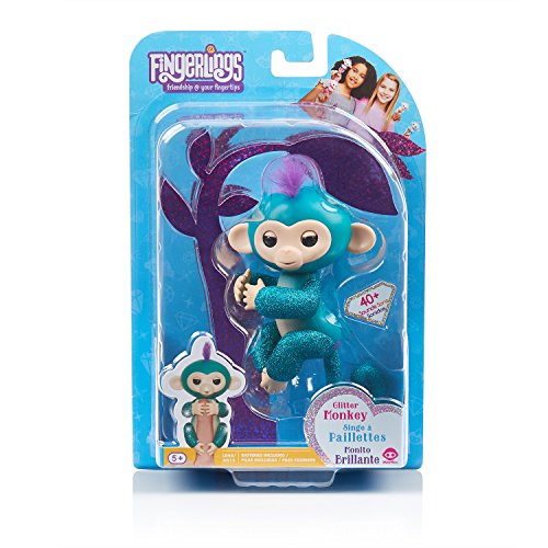 Fingerlings Interactive Glitter Monkey - Quincy - By WowWee