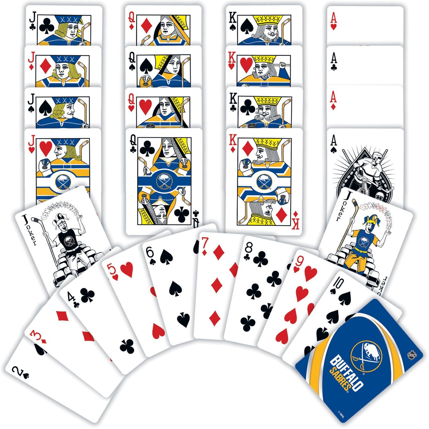 MasterPieces NHL Buffalo Sabres Playing Cards - 54 Card Deck