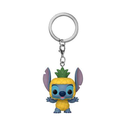 Funko Pop! Keychain: Disney Lilo and Stitch - Stitch as Enamel Pineapple Novelty Keyring