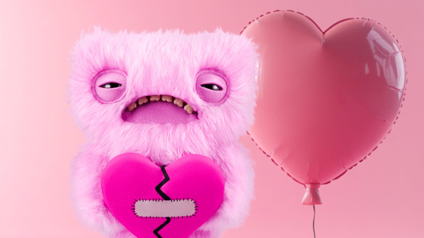 Fuggler Love Fugg 9-inch Wide Eyed Weirdo, Pink