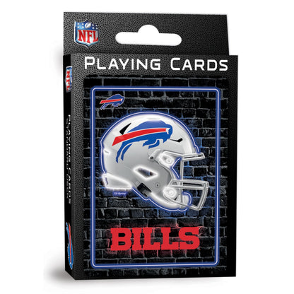 Masterpieces Officially Licensed NFL Buffalo Bills Neon-Styled Playing Cards - 54 Card Deck