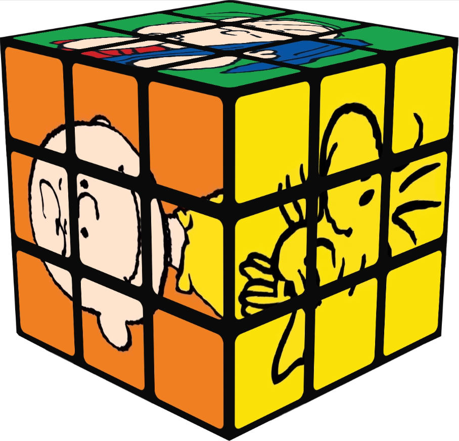Rubiks Cube Peanuts Classic Characters Themed 3x3 Speed Cube