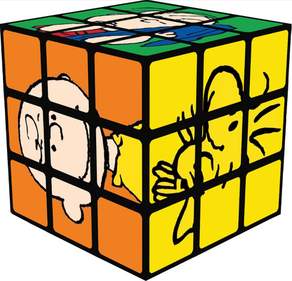 Rubiks Cube Peanuts Classic Characters Themed 3x3 Speed Cube