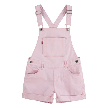 Levi's Girls' Denim Shortall, Rose Shadow, 7