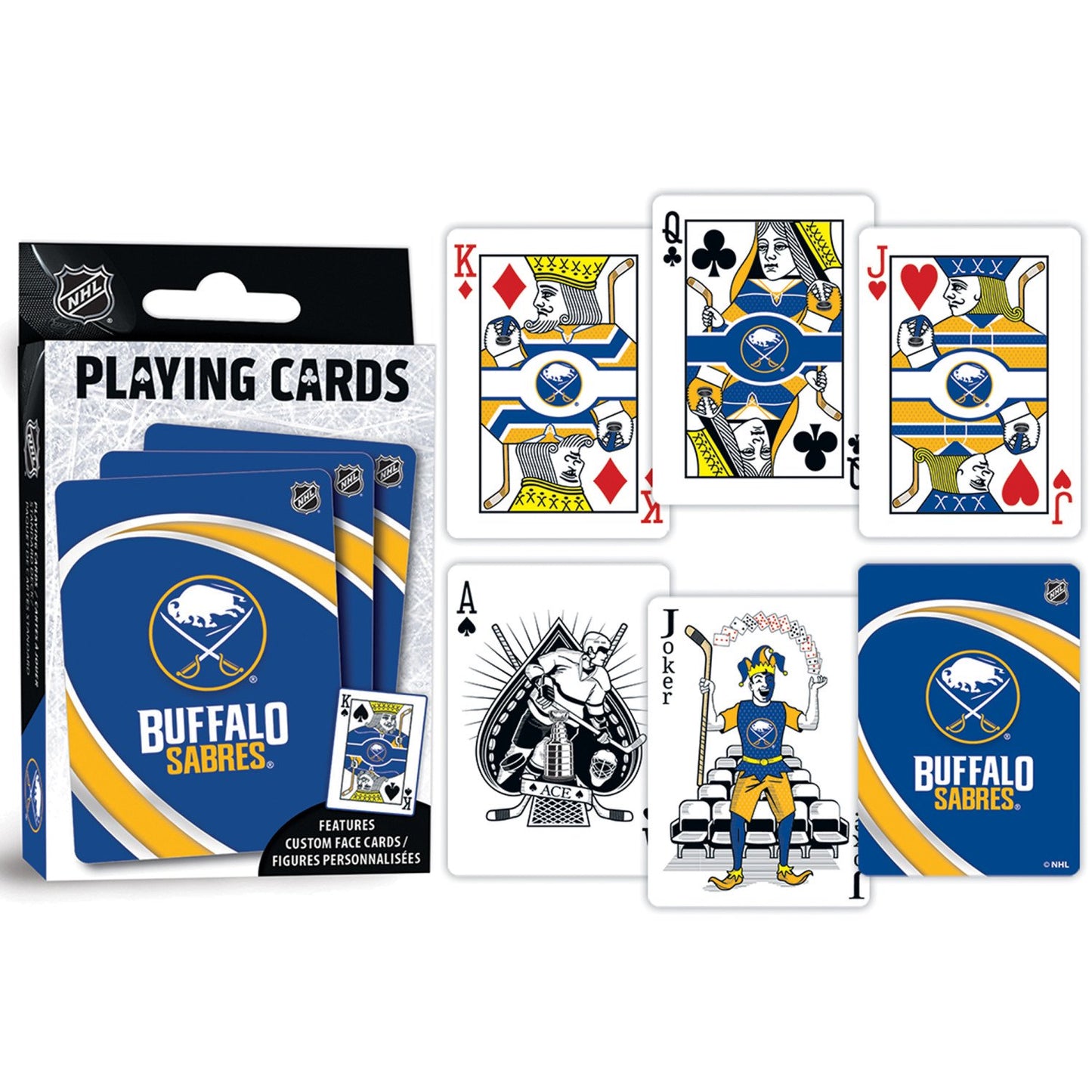 MasterPieces NHL Buffalo Sabres Playing Cards - 54 Card Deck