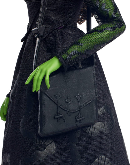 Mattel Universal Wicked Elphaba Fashion Doll & Accessories with Ballroom Look