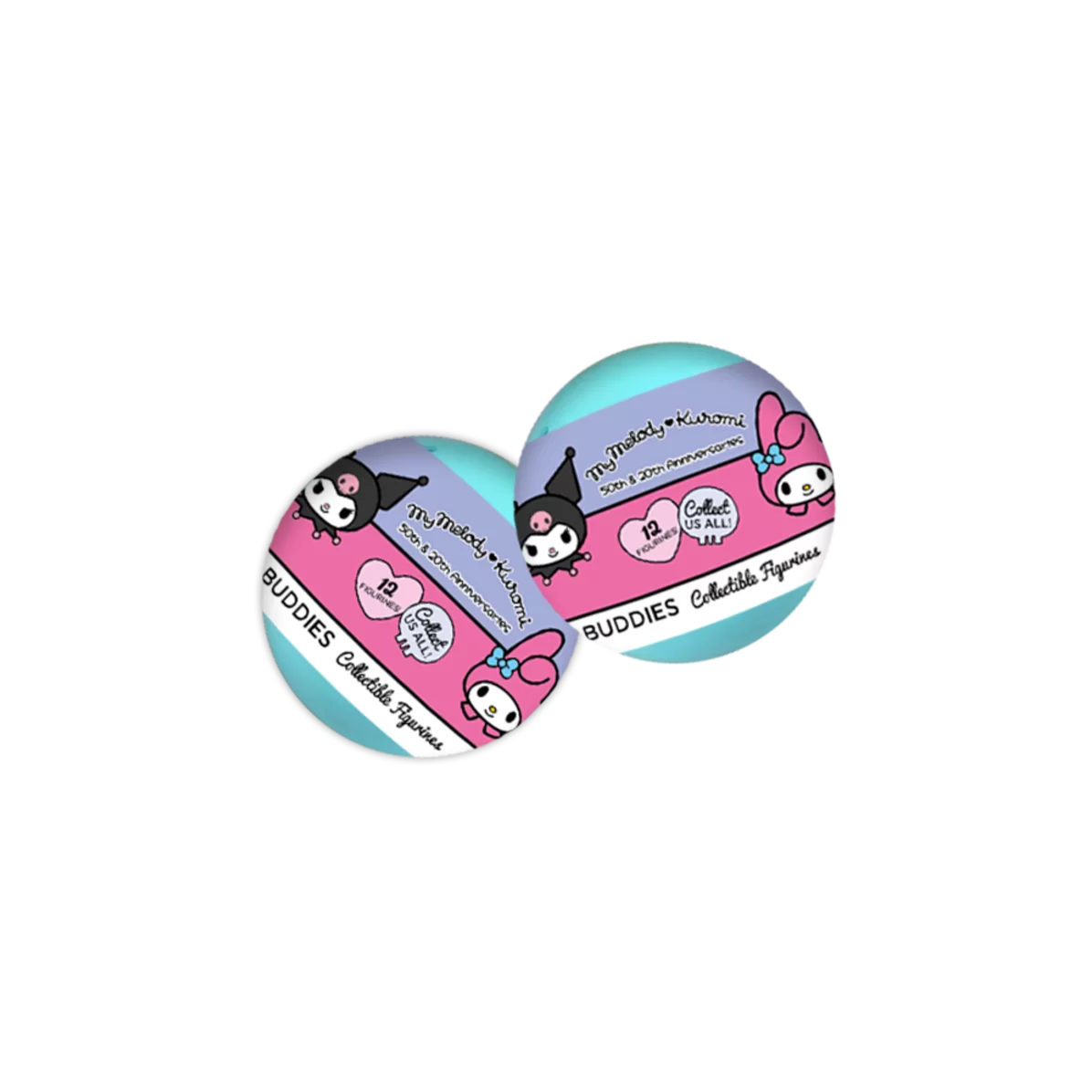 Sanrio My Melody and Kuromi Mystery 2-pack Mini Figures