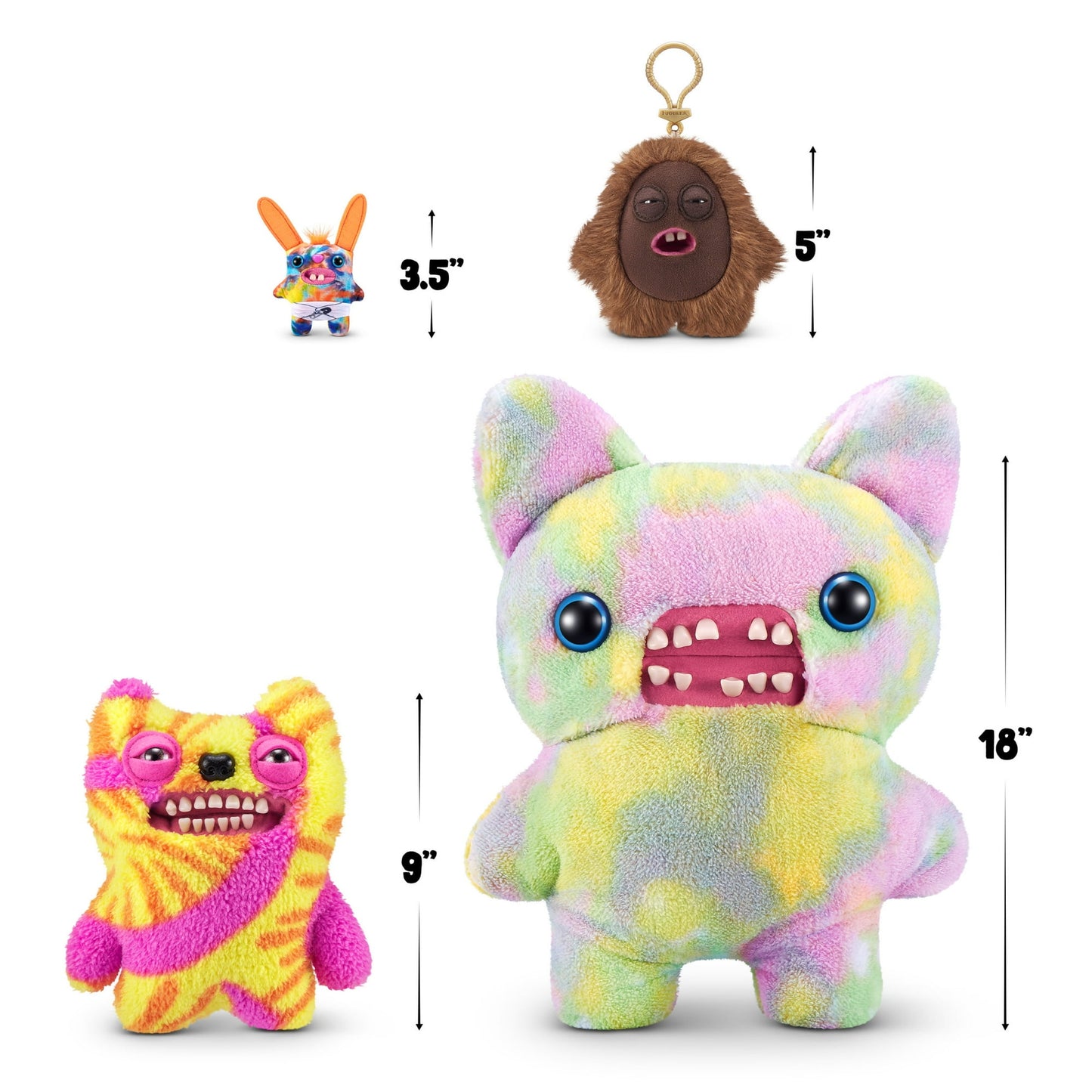 Fuggler Plush Clip-On Keyring - Sir Nobbynuts
