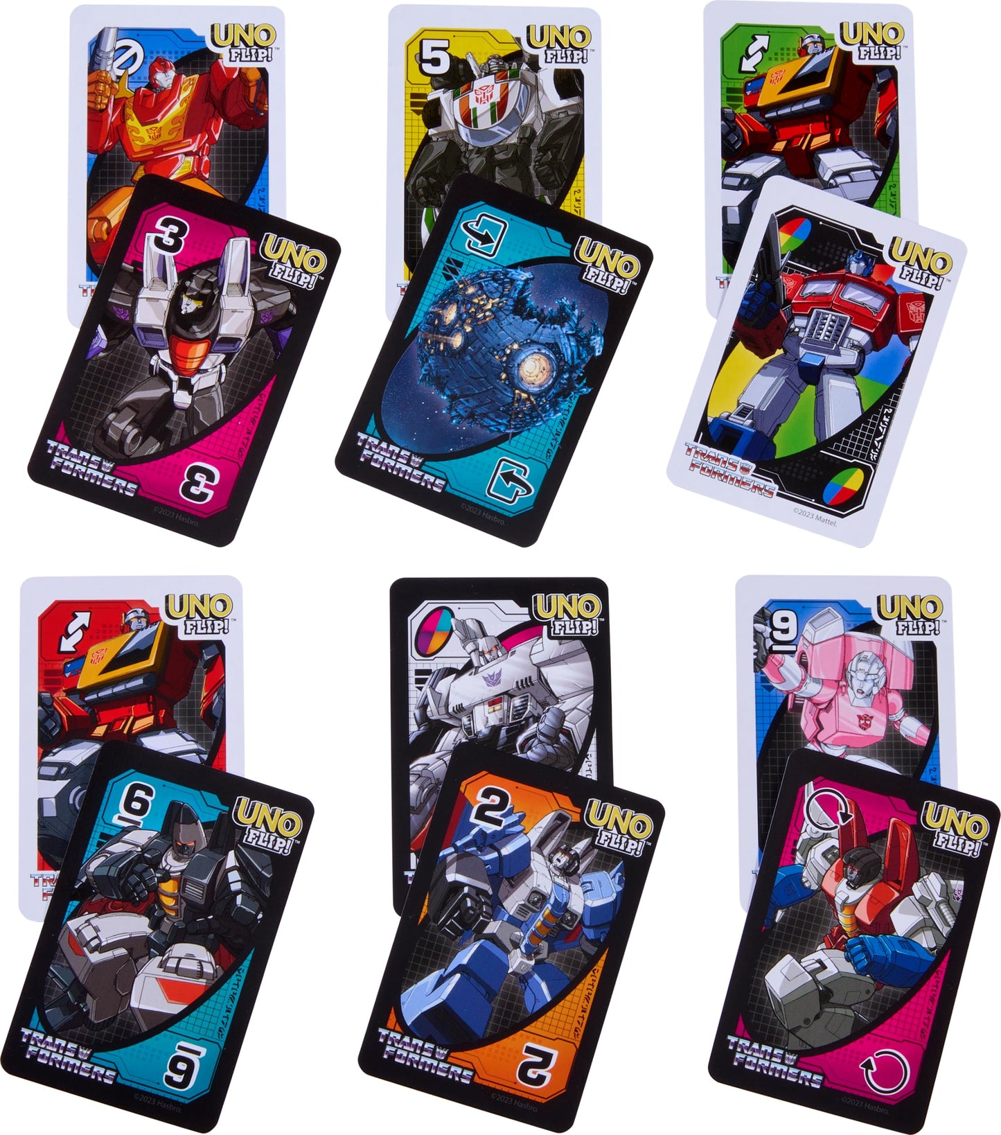 Mattel Games UNO Flip Transformers Card Game