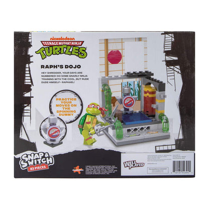 Teenage Mutant Ninja Turtles Raph's Dojo Snap and Switch Set - 82 Pieces