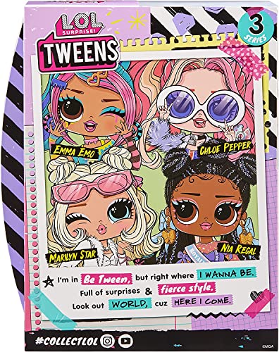 L.O.L. Surprise! Tweens Nia Regal Fashion Doll with 15 Surprises