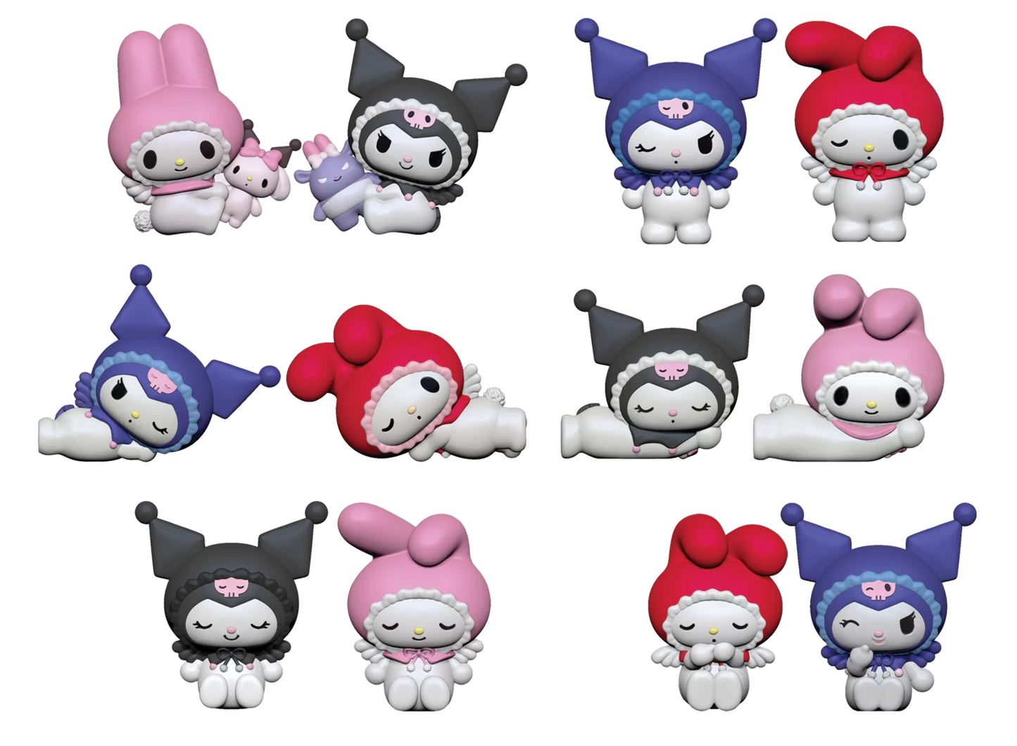 Sanrio My Melody and Kuromi Mystery 2-pack Mini Figures