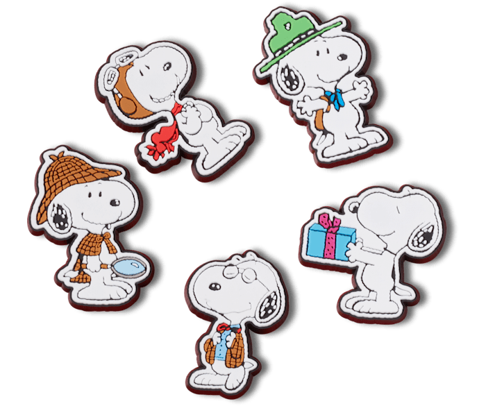 Crocs Jibbitz 5 Pack Peanuts Snoopy Shoe Charms | Jibbitz for Crocs