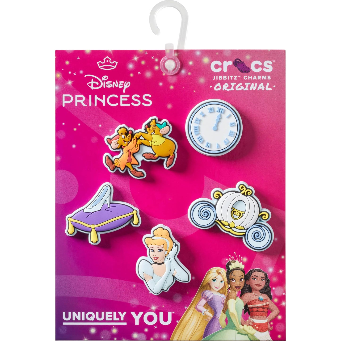 Crocs Jibbitz Disney Princess Cinderella 5-Pack Shoe Charms | Jibbitz for Crocs