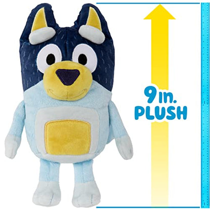 Bluey Dad Bandit Stuffed Animal, 9" Plush Toy