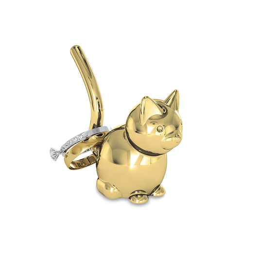 Umbra Zoola Cat Ring Metal Ring Holder Display for Jewelry, Brass