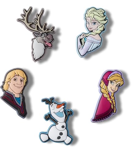 Crocs Jibbitz Frozen Disney Princess Character 5 Pack Shoe Charms | Jibbitz for Crocs