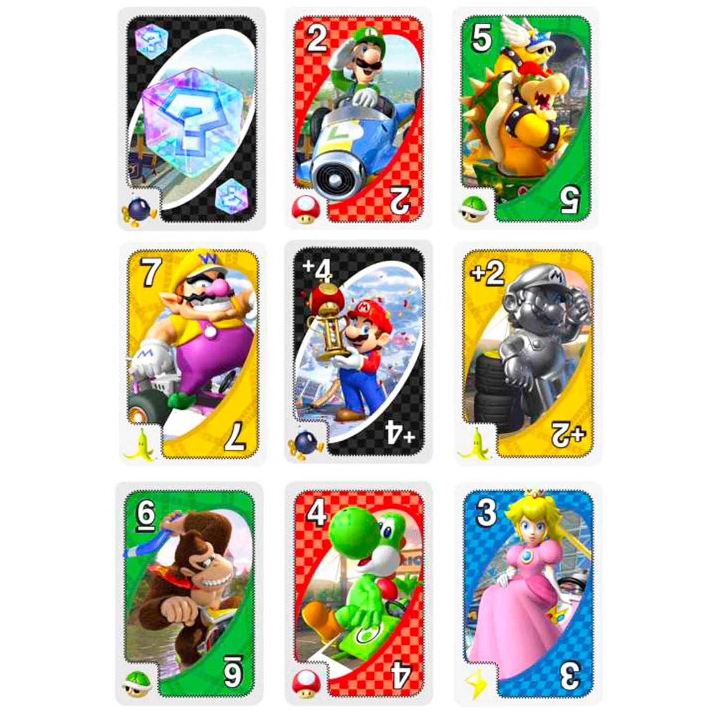 Ultimate Super Mario UNO Cards Set - Bundle with 2 Decks of UNO Cards Plus Stickers