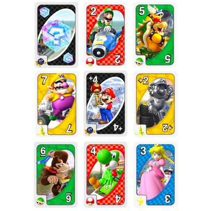 Ultimate Super Mario UNO Cards Set - Bundle with 2 Decks of UNO Cards Plus Stickers