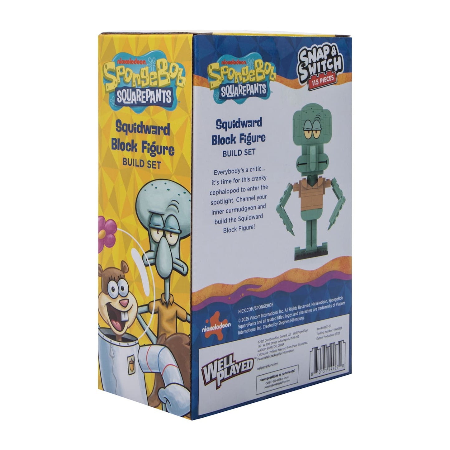 Well Played Toys SpongeBob SquarePants Snap & Switch Squidward Build Set