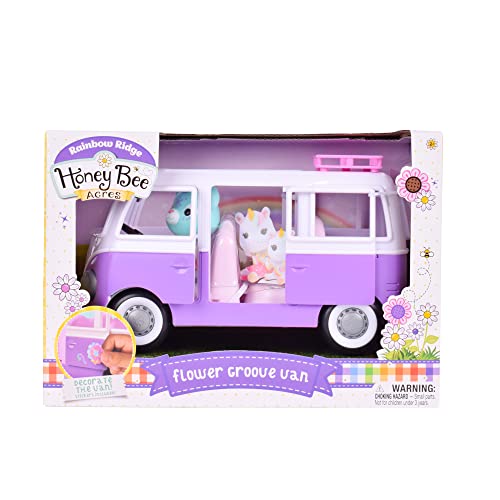 Honey Bee Acres Rainbow Ridge Flower Groove Van with Exclusive Unicorn Figure